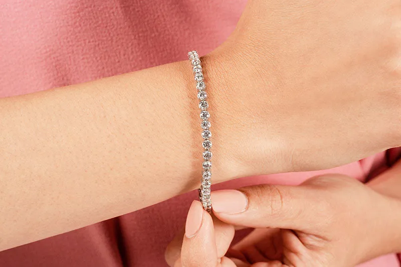 14K Diamond and Gold Tennis Bracelet