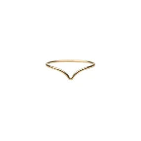 14k Gold Chevron Ring