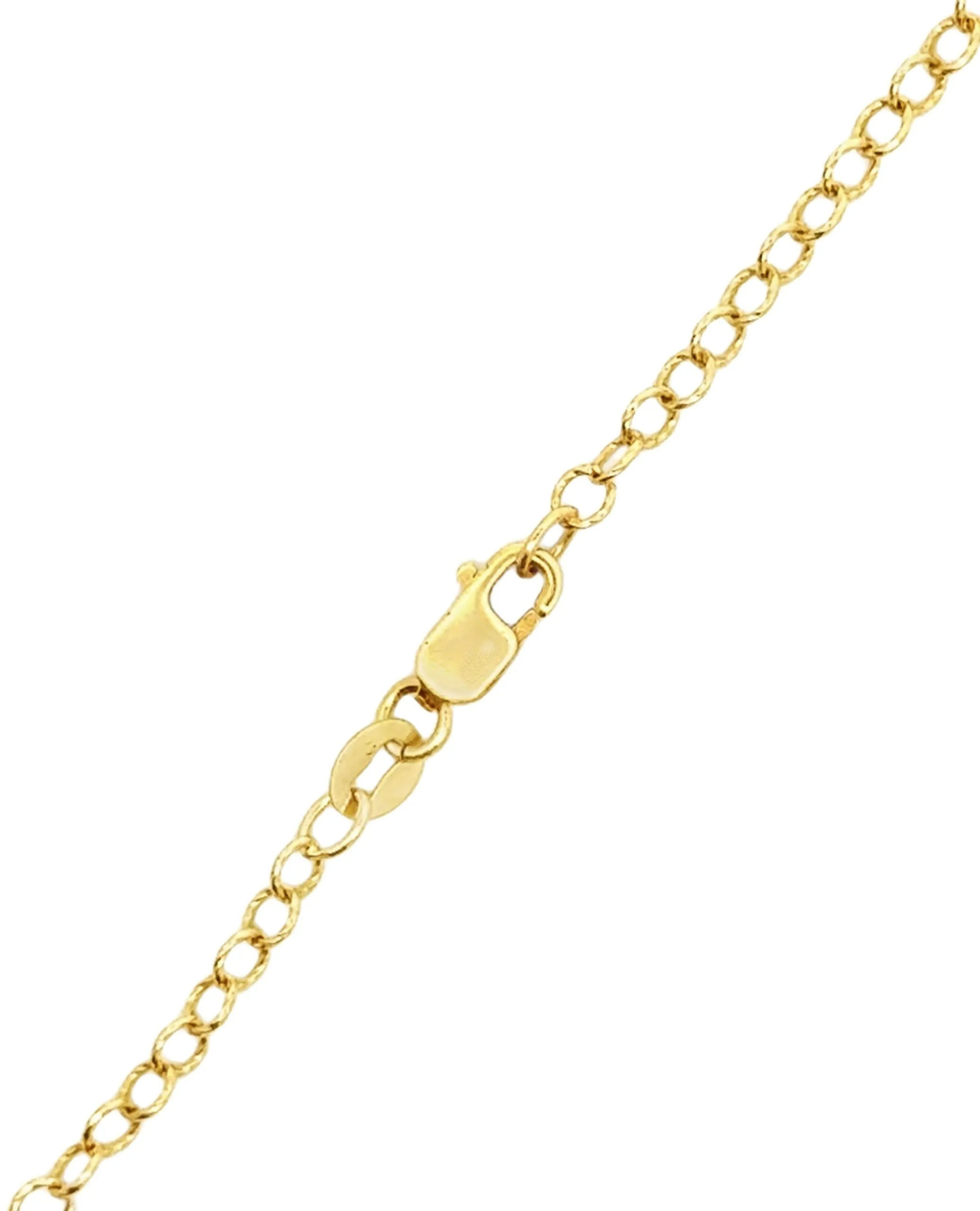 14K Yellow Gold Amethyst Pendant Necklace
