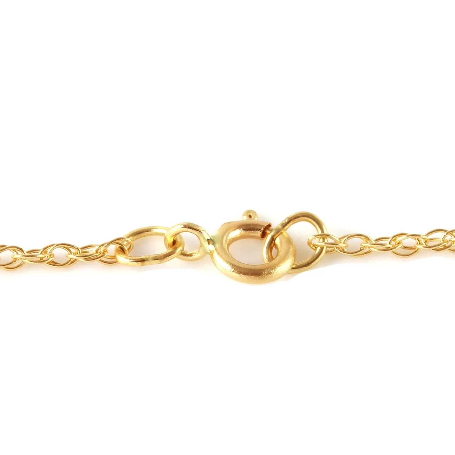 1.75 Carat 14K Solid Yellow Gold House Of Flesh Ruby Necklace