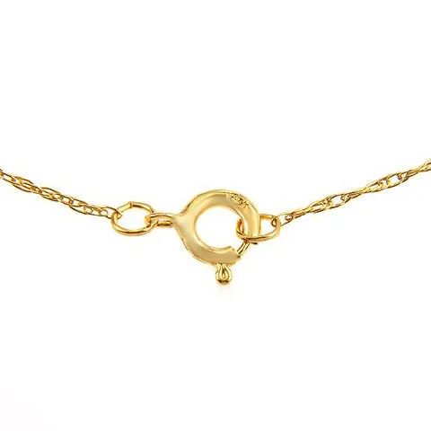 2.22 Carat 14K Solid Yellow Gold Necklace Natural Garnet Diamond
