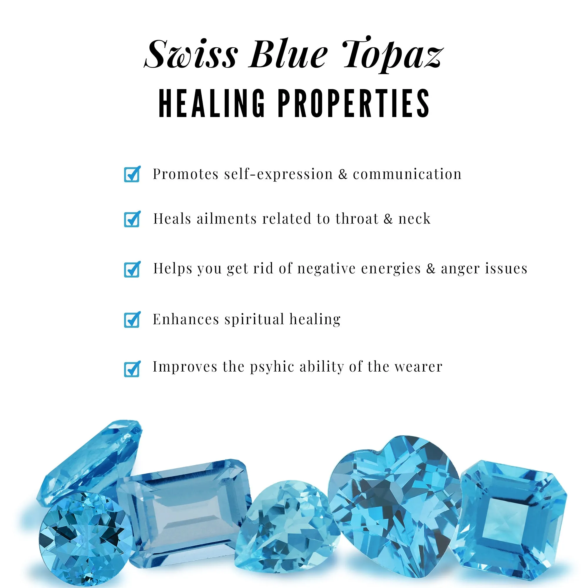 2.25 CT Two Tone Asscher Cut Swiss Blue Topaz Solitaire with Diamond Side Stone Ring