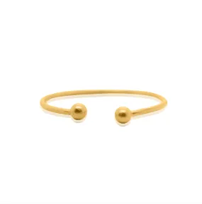 24Kt Gold Golden Orb Bangle