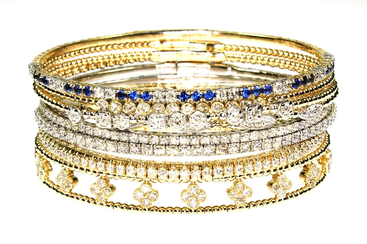 2ctw Diamond Flexible Stackable Bracelet