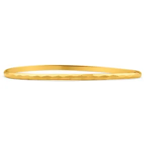 9ct Yellow Gold Faceted Bangle