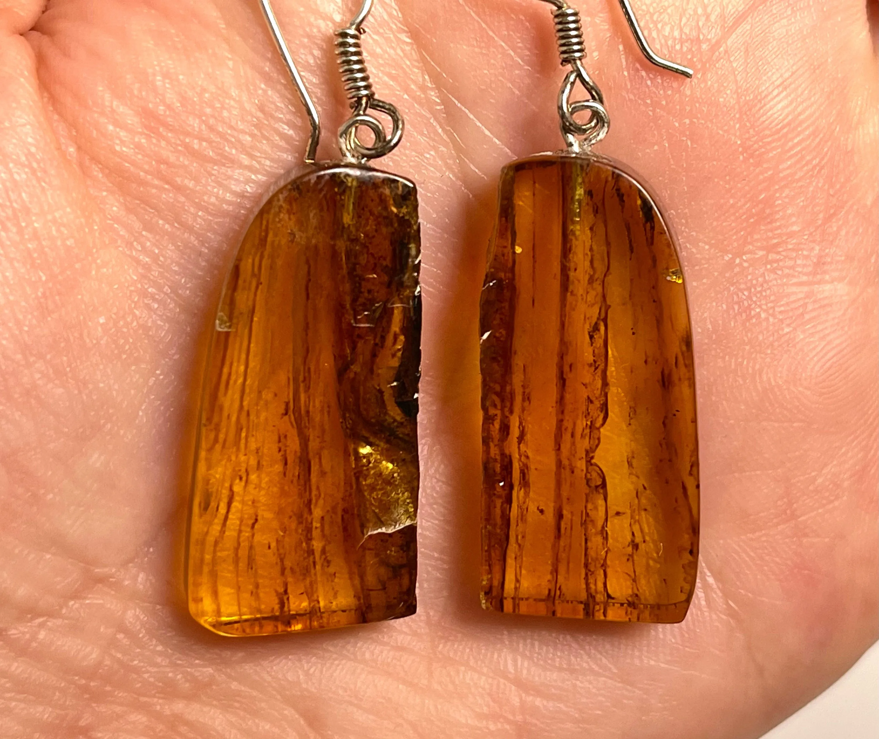 AMBER Crystal Earrings - Statement Earrings, Dangle Earrings, Handmade Jewelry, Healing Crystals and Stones, 50339