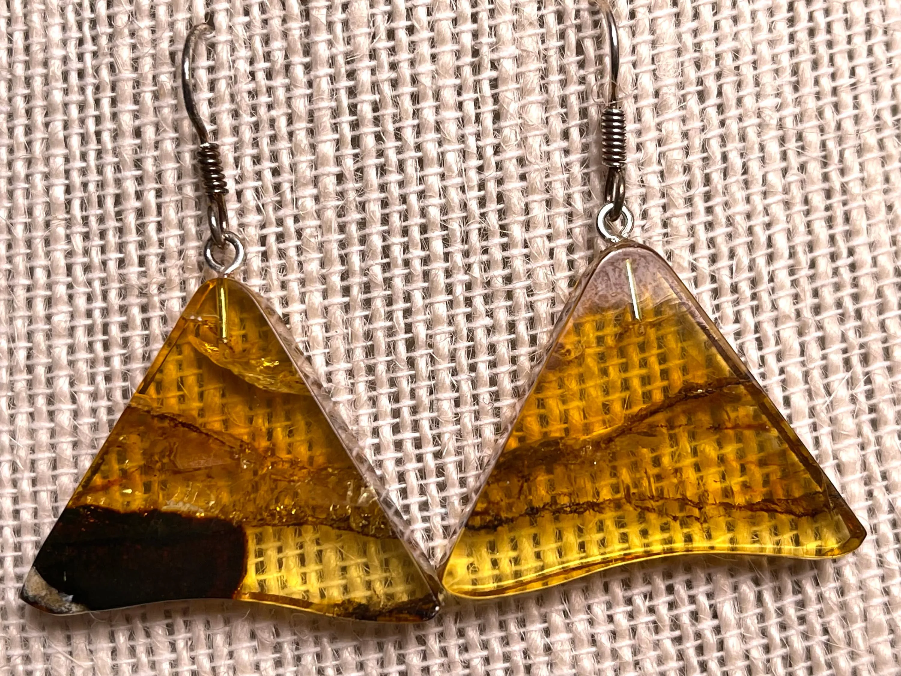 AMBER Crystal Earrings - Statement Earrings, Dangle Earrings, Handmade Jewelry, Healing Crystals and Stones, 50348