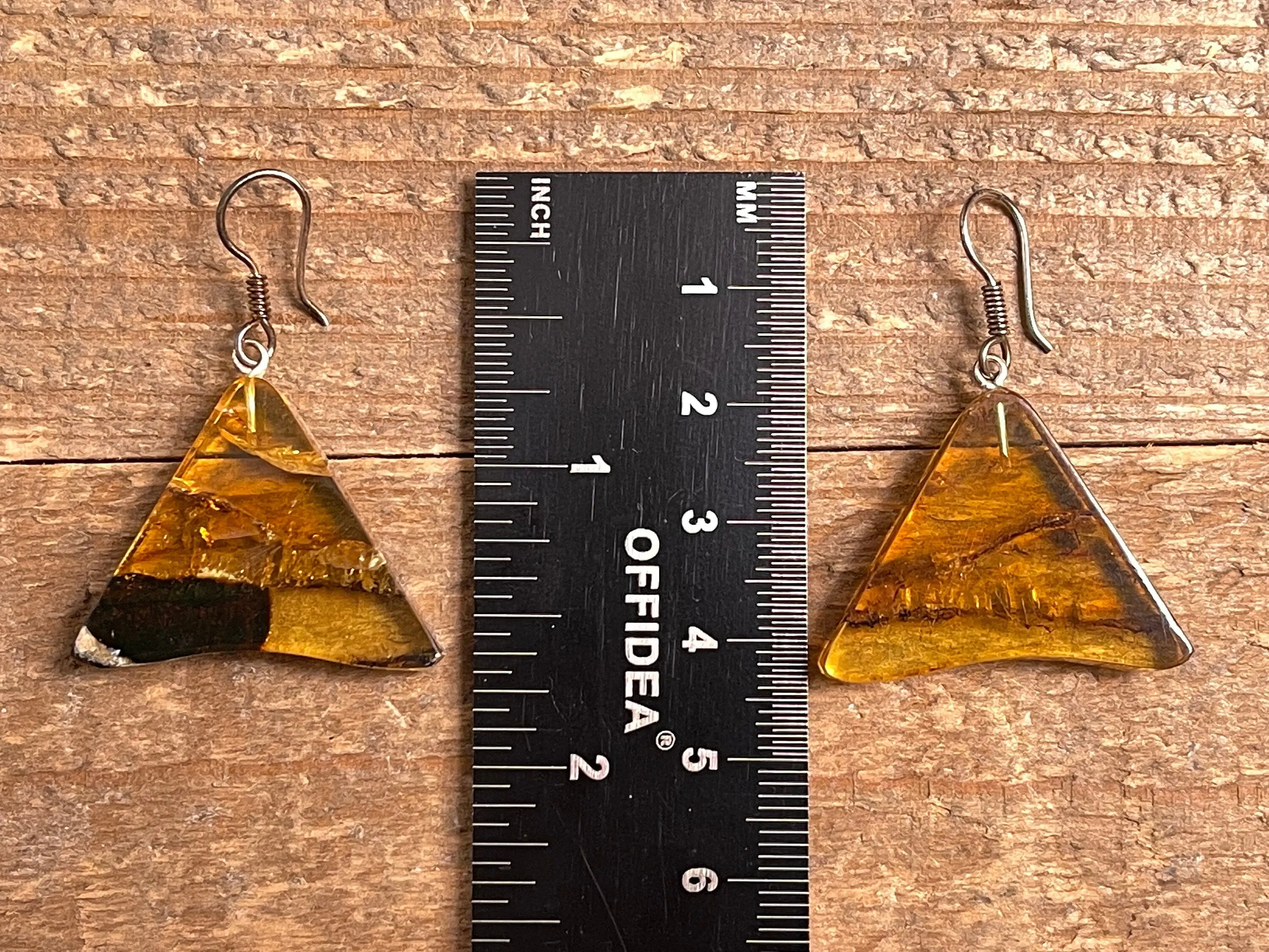 AMBER Crystal Earrings - Statement Earrings, Dangle Earrings, Handmade Jewelry, Healing Crystals and Stones, 50348