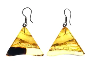 AMBER Crystal Earrings - Statement Earrings, Dangle Earrings, Handmade Jewelry, Healing Crystals and Stones, 50348