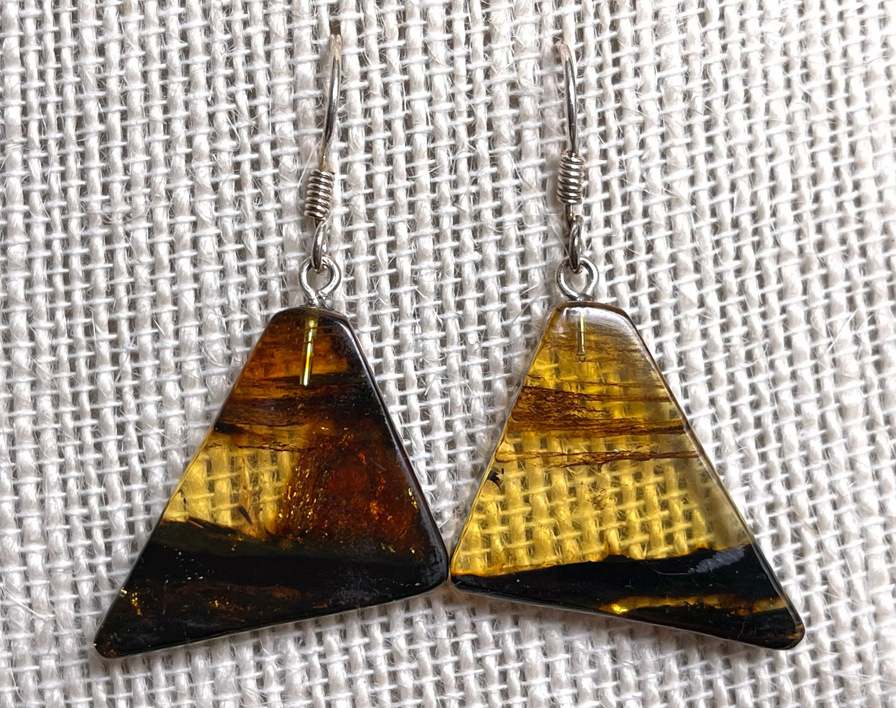 AMBER Crystal Earrings - Statement Earrings, Dangle Earrings, Handmade Jewelry, Healing Crystals and Stones, 50362