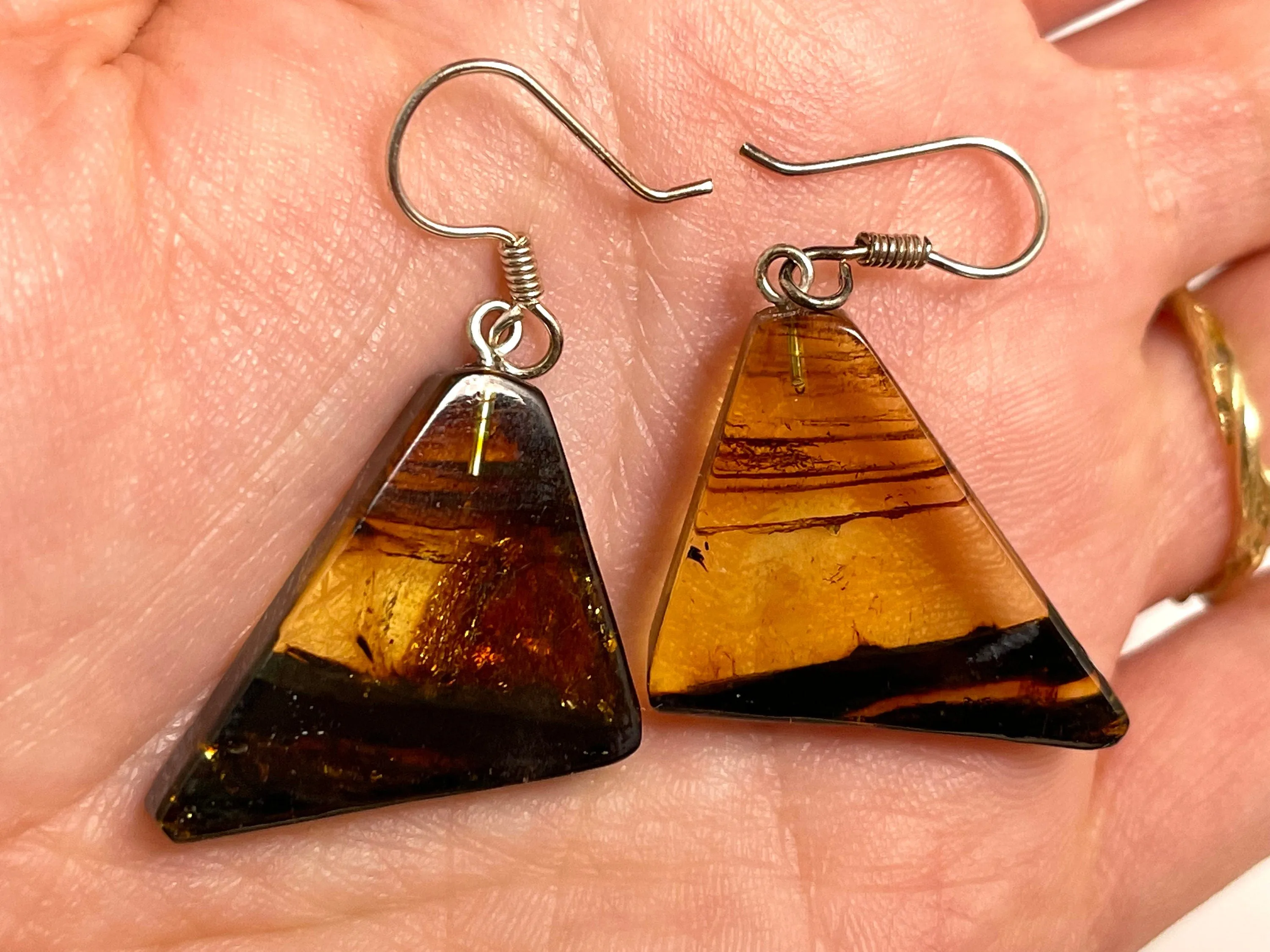 AMBER Crystal Earrings - Statement Earrings, Dangle Earrings, Handmade Jewelry, Healing Crystals and Stones, 50362