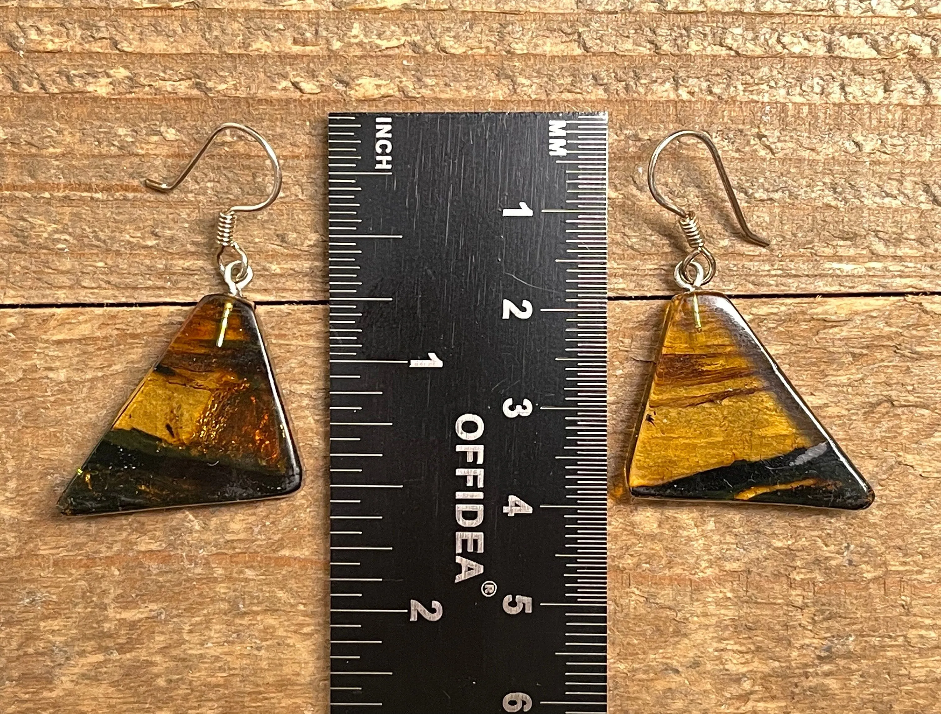 AMBER Crystal Earrings - Statement Earrings, Dangle Earrings, Handmade Jewelry, Healing Crystals and Stones, 50362