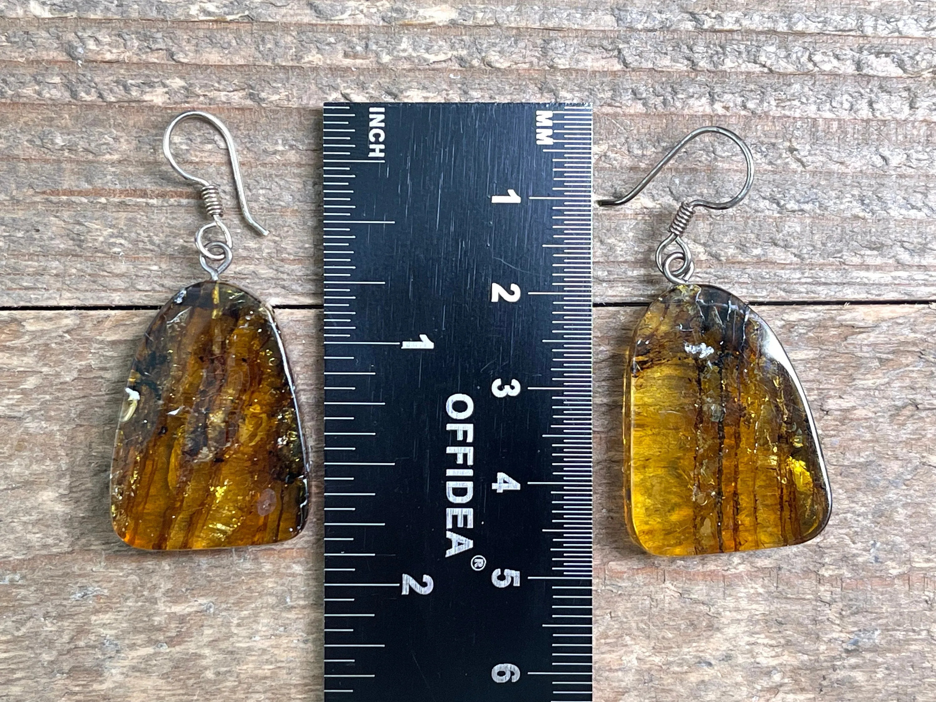 AMBER Crystal Earrings - Statement Earrings, Dangle Earrings, Handmade Jewelry, Healing Crystals and Stones, 50369