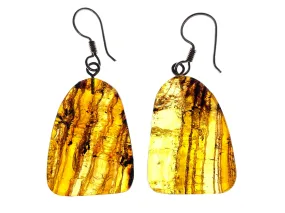 AMBER Crystal Earrings - Statement Earrings, Dangle Earrings, Handmade Jewelry, Healing Crystals and Stones, 50369