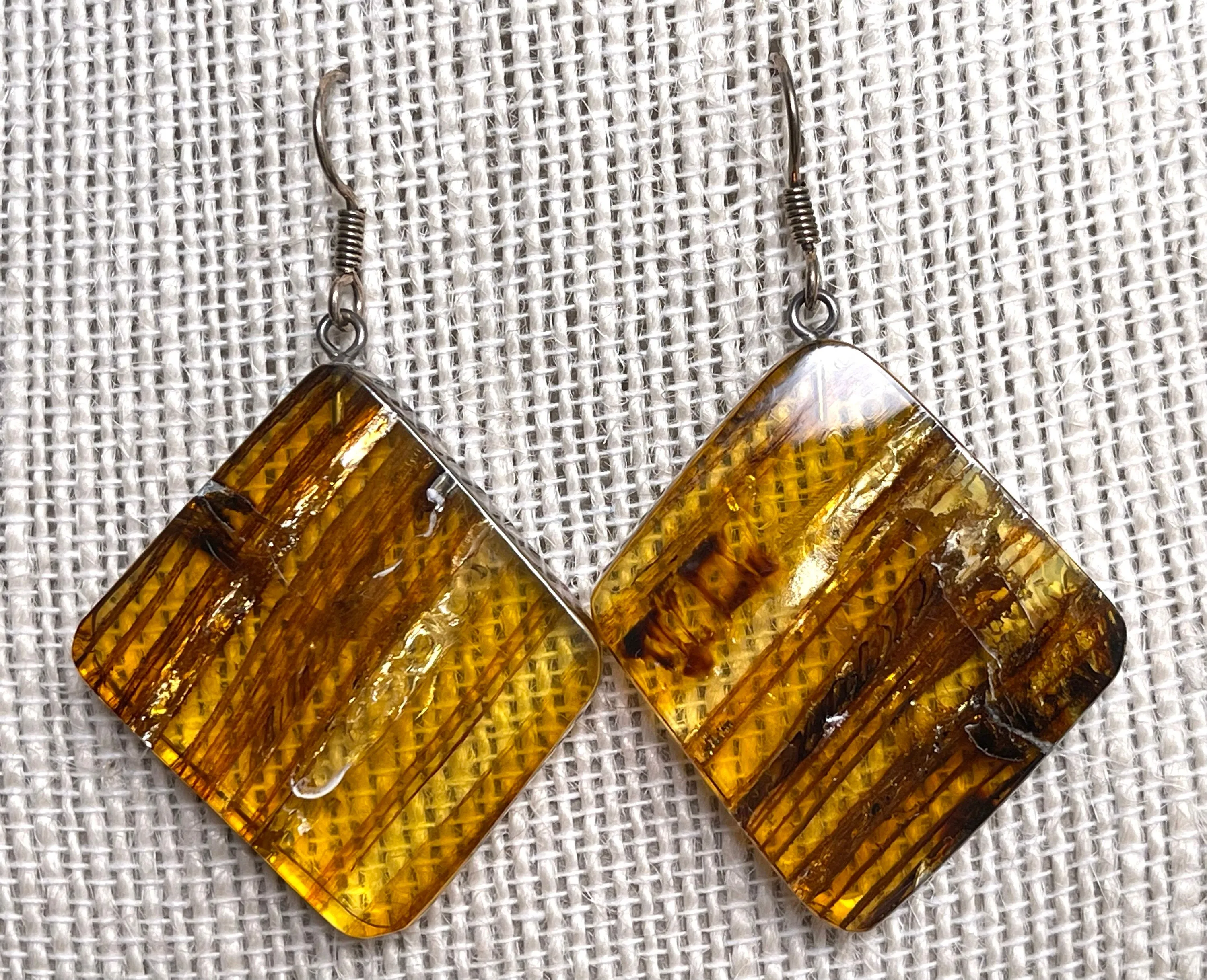 AMBER Crystal Earrings - Statement Earrings, Dangle Earrings, Handmade Jewelry, Healing Crystals and Stones, 50373