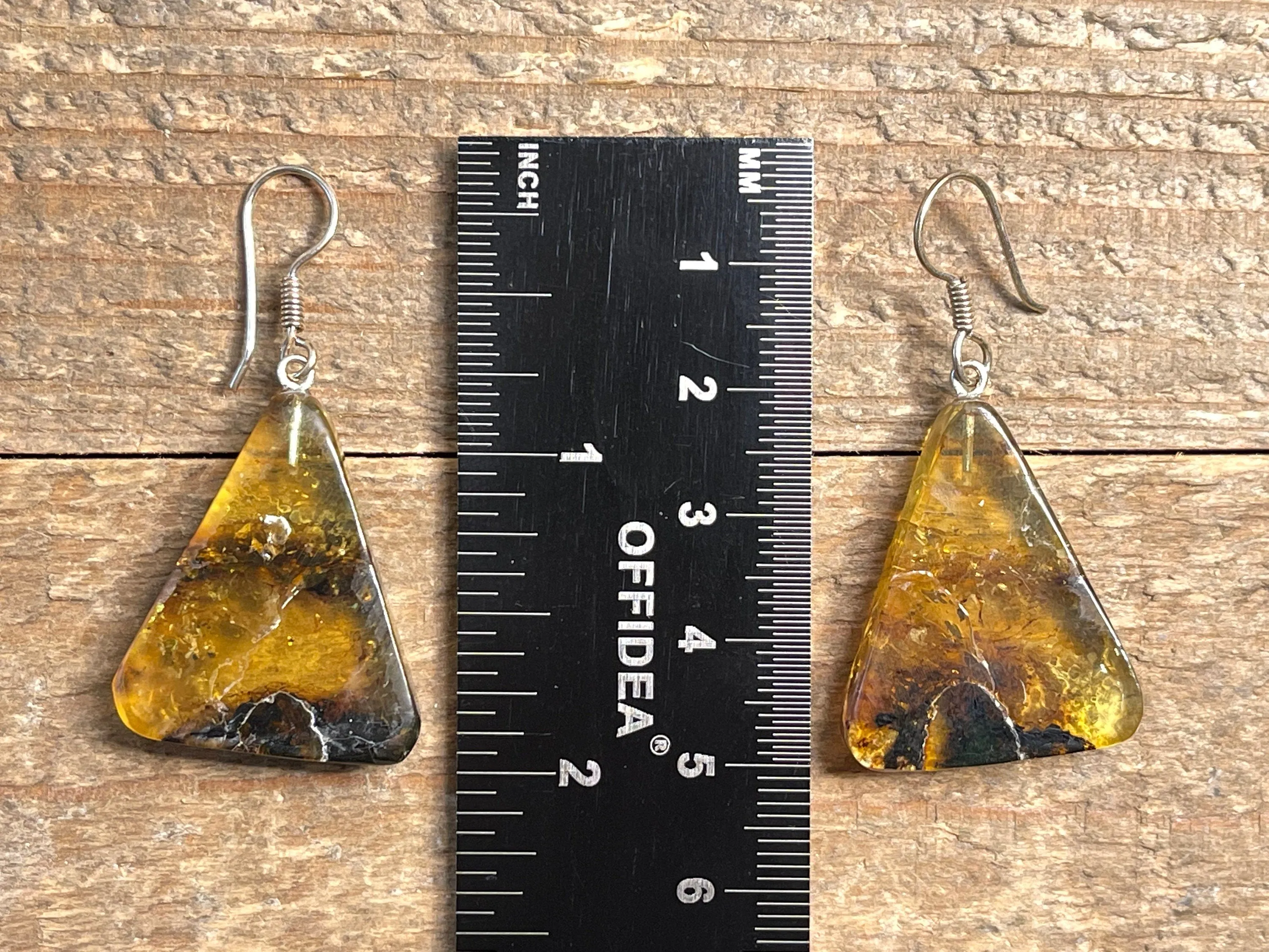 AMBER Crystal Earrings - Statement Earrings, Dangle Earrings, Handmade Jewelry, Healing Crystals and Stones, 50384