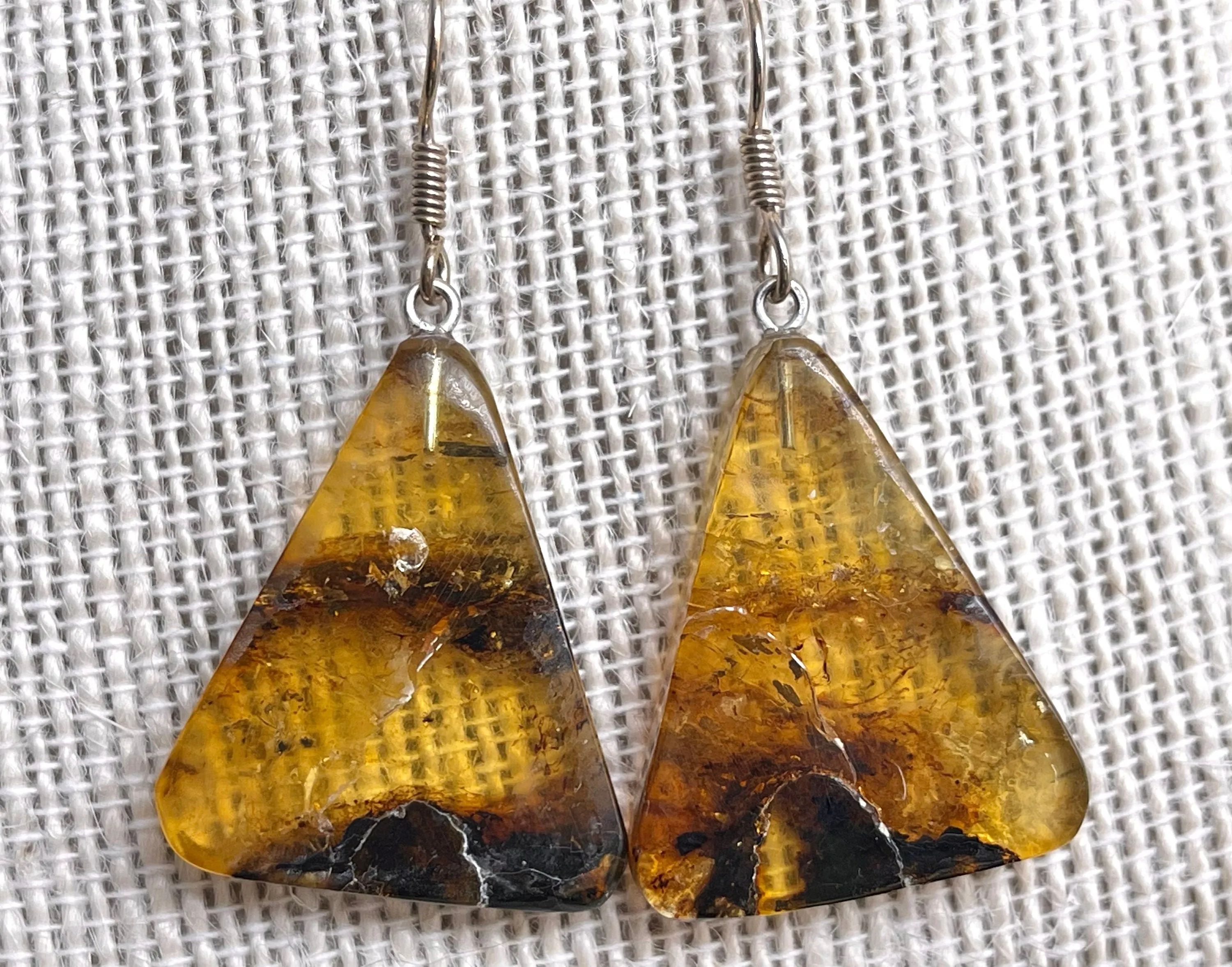AMBER Crystal Earrings - Statement Earrings, Dangle Earrings, Handmade Jewelry, Healing Crystals and Stones, 50384