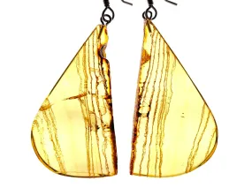 AMBER Crystal Earrings - Statement Earrings, Dangle Earrings, Handmade Jewelry, Healing Crystals and Stones, 50394