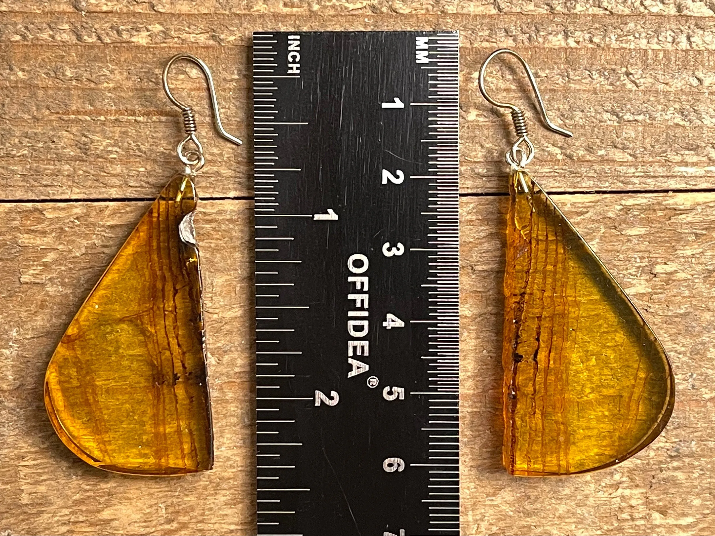 AMBER Crystal Earrings - Statement Earrings, Dangle Earrings, Handmade Jewelry, Healing Crystals and Stones, 50394