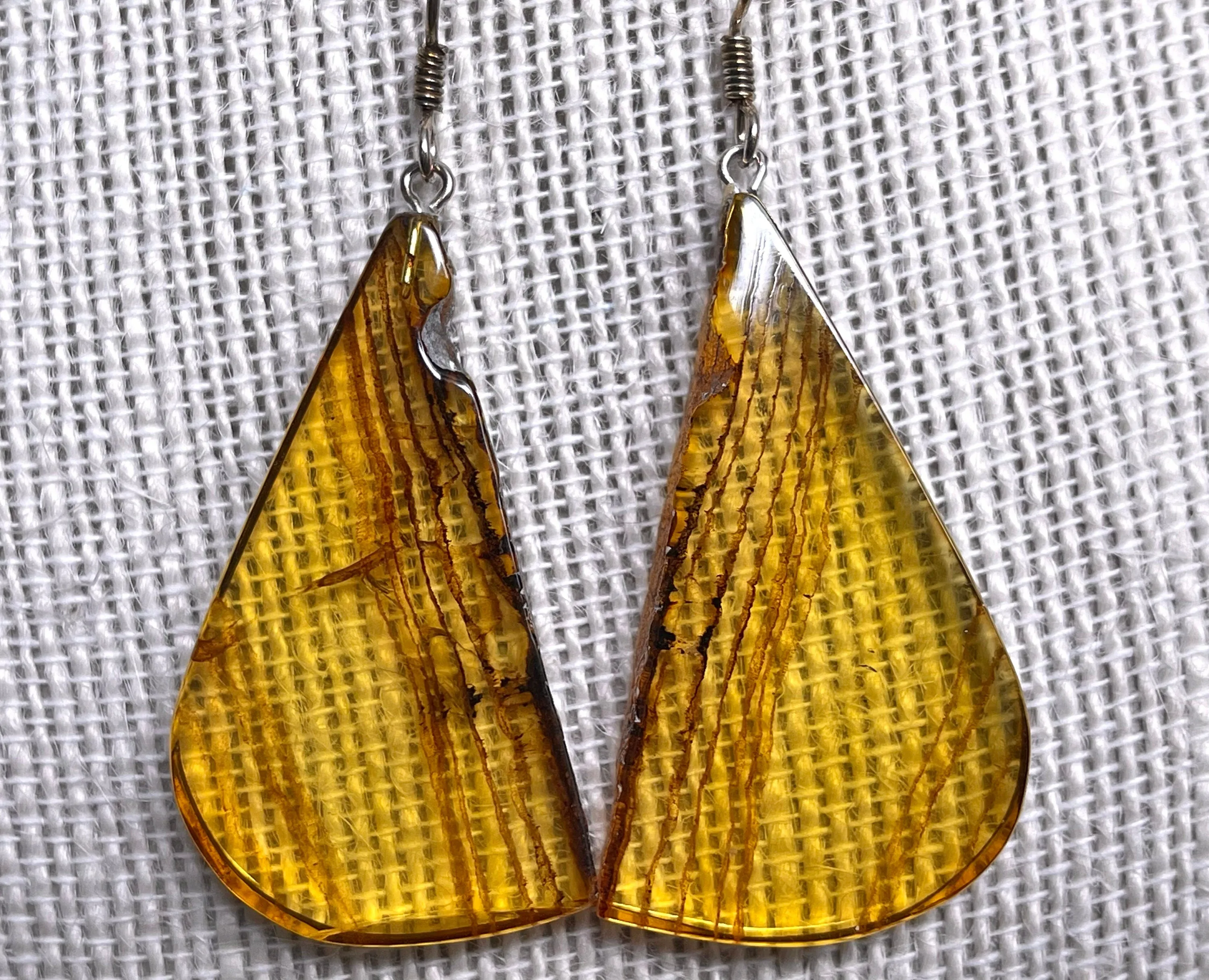 AMBER Crystal Earrings - Statement Earrings, Dangle Earrings, Handmade Jewelry, Healing Crystals and Stones, 50394