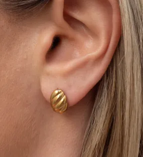 Amber Earrings | Gold