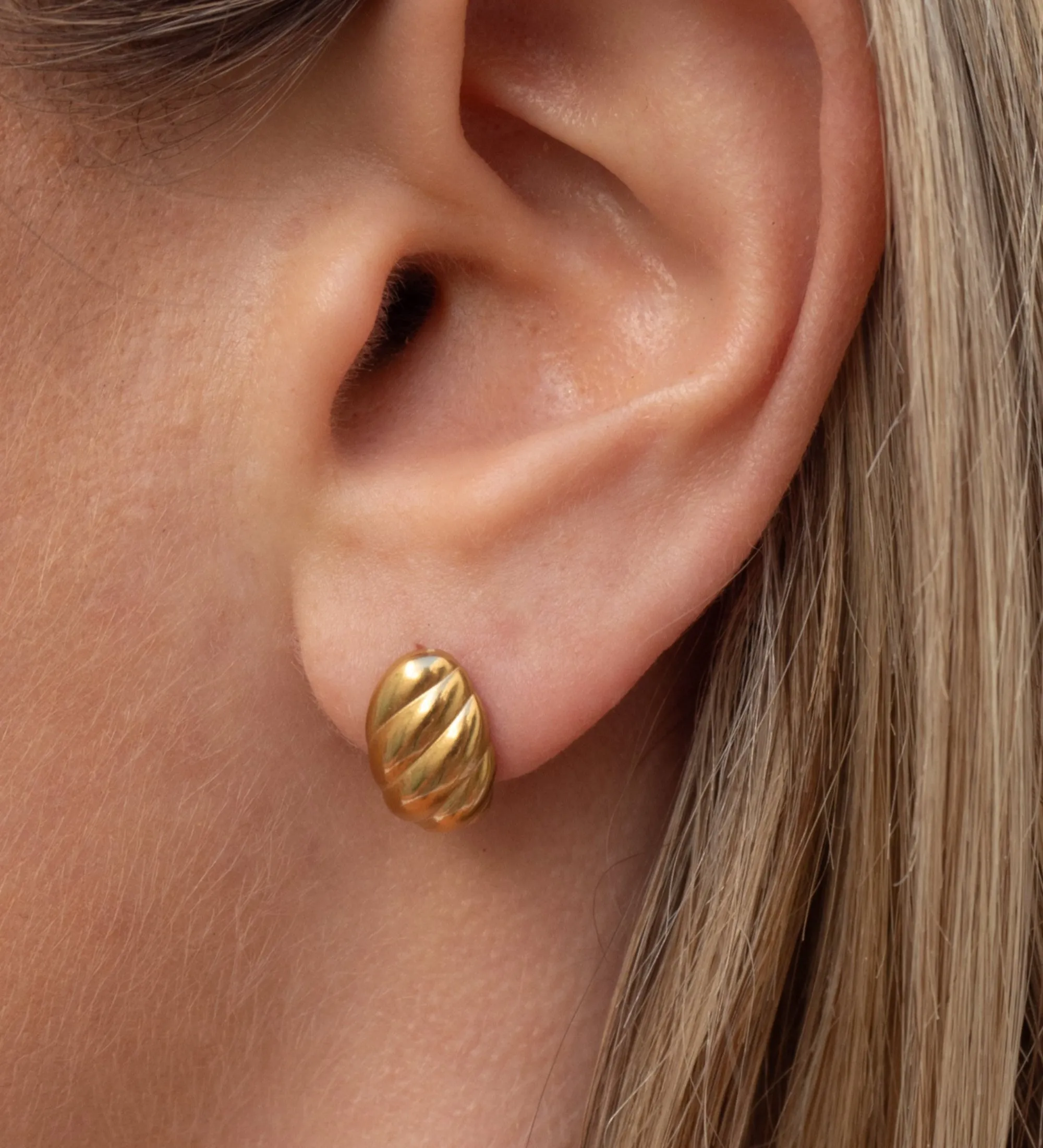 Amber Earrings | Gold
