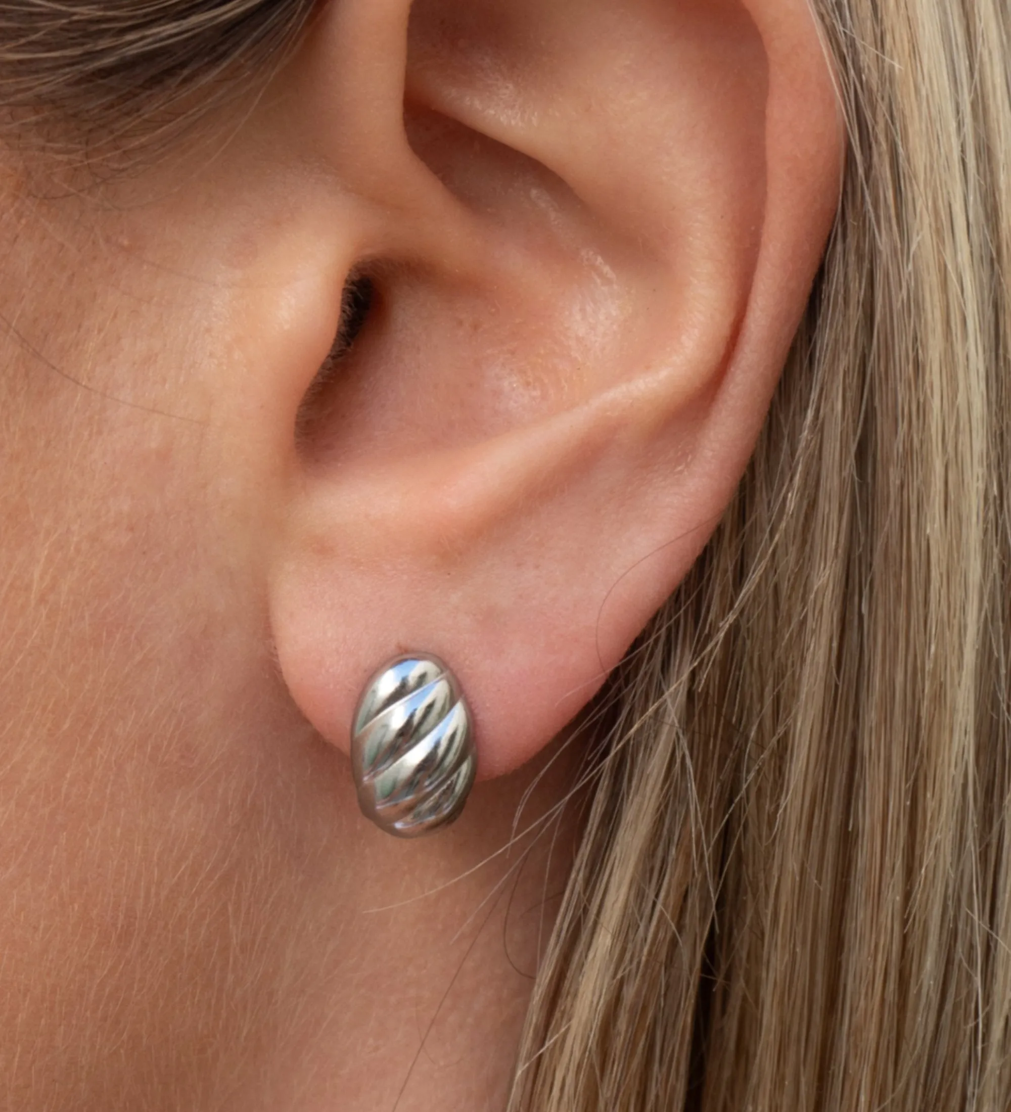 Amber Earrings | Silver