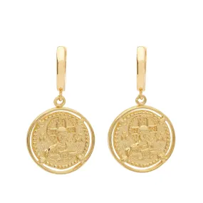 Amber Sceats Claire Earrings in Gold