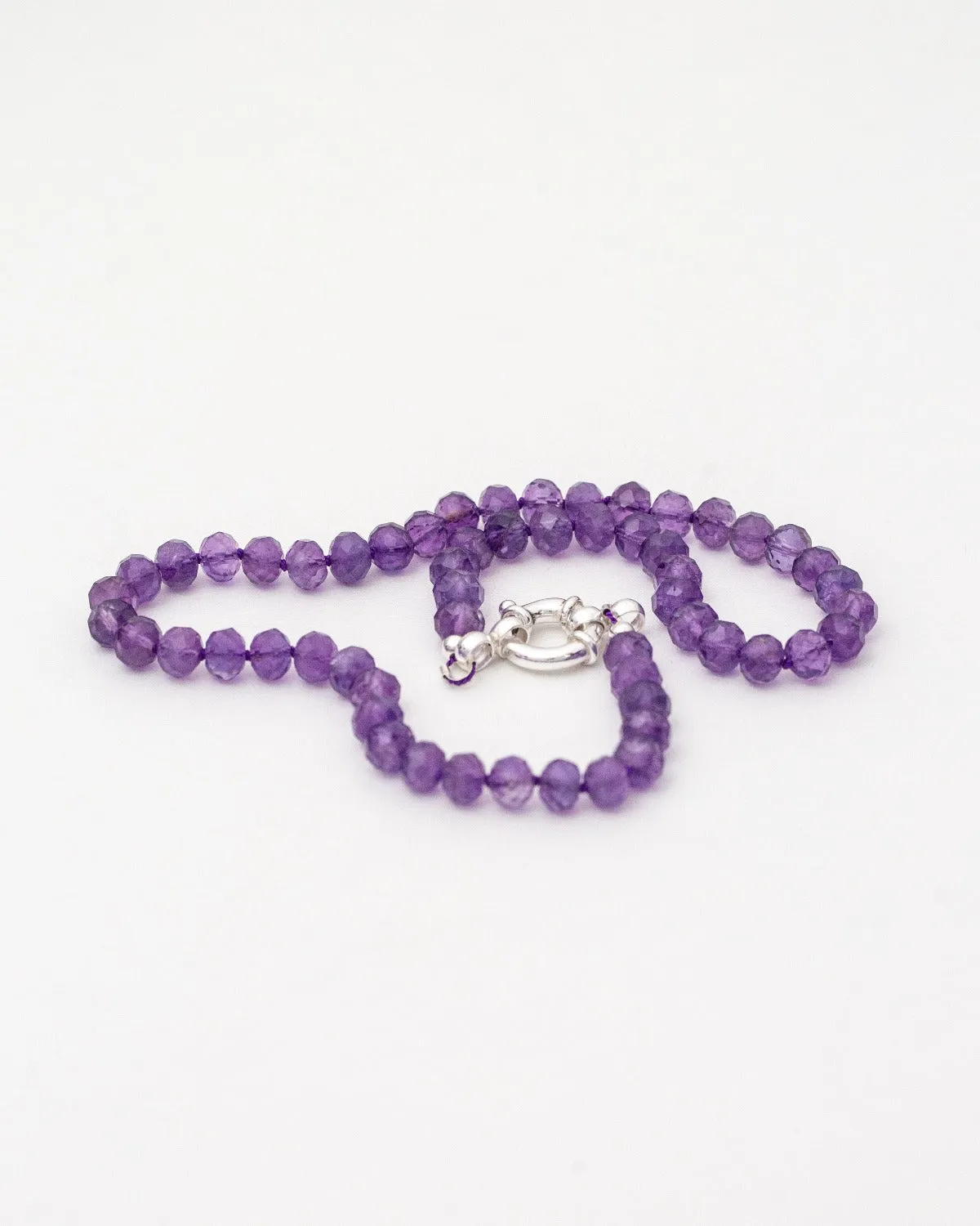 Amethyst Crystal Candy Necklace – Faceted