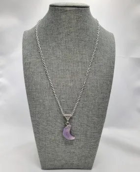 Amethyst Moon Necklace