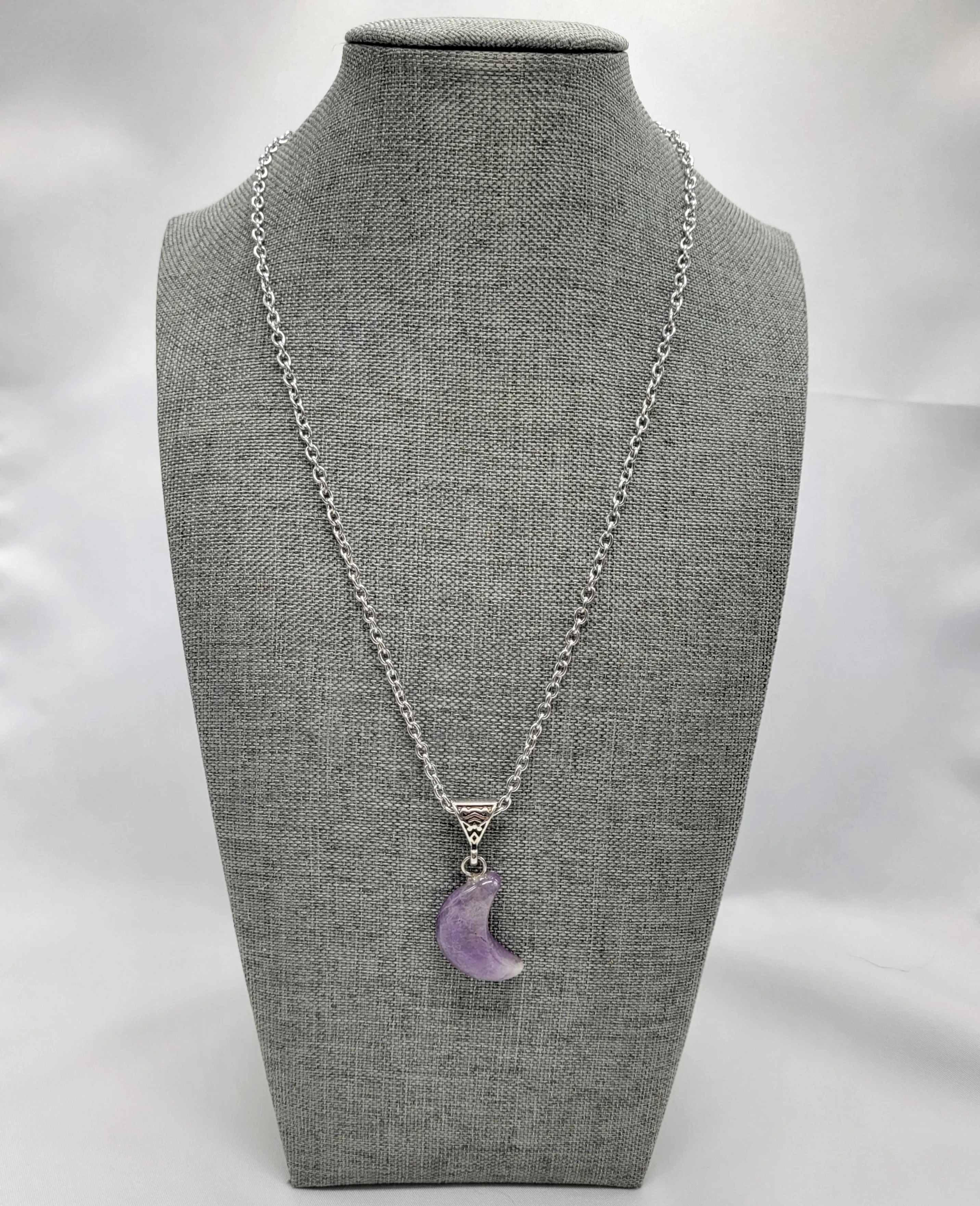 Amethyst Moon Necklace