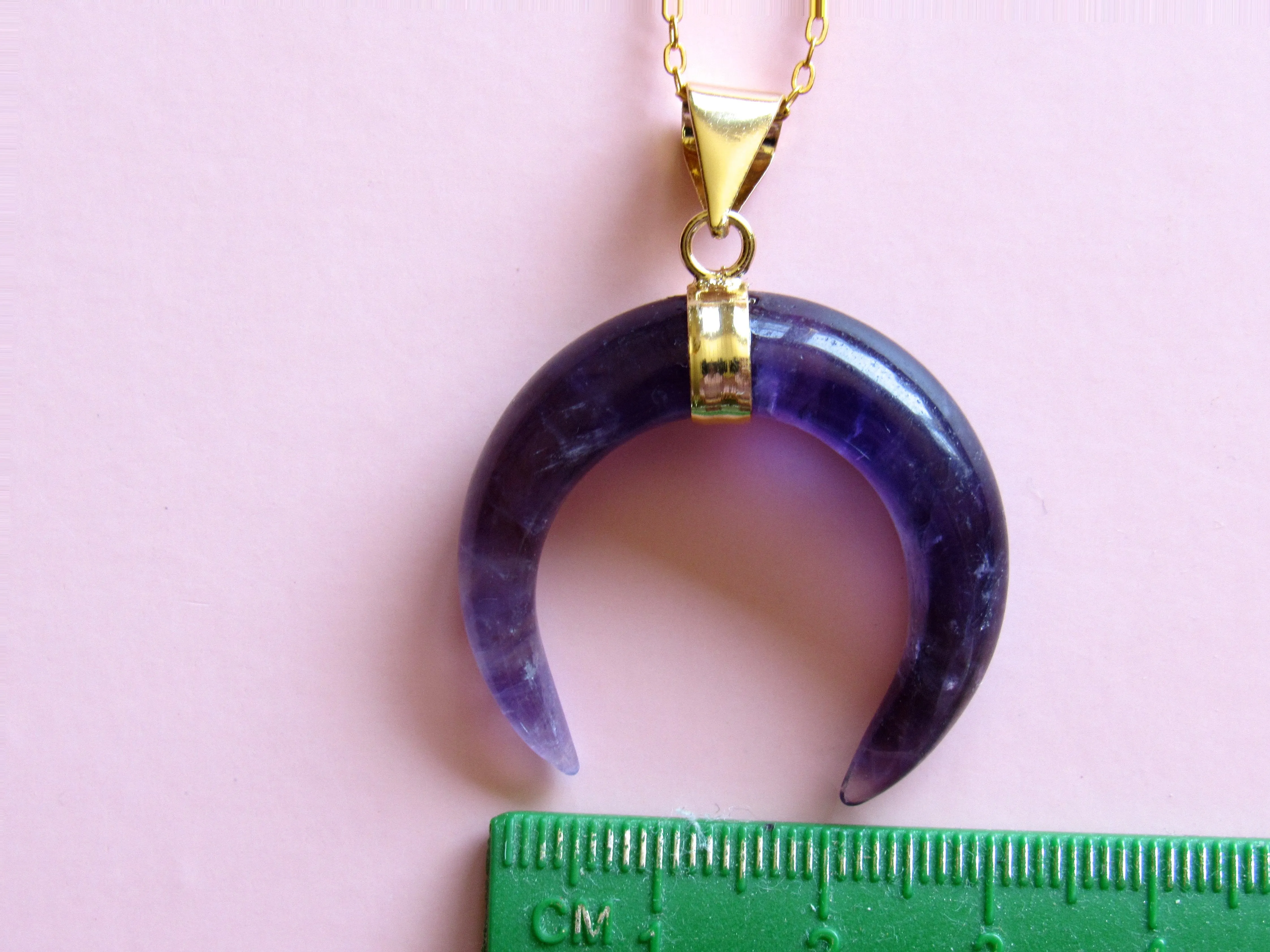 Amethyst Moon Necklaces