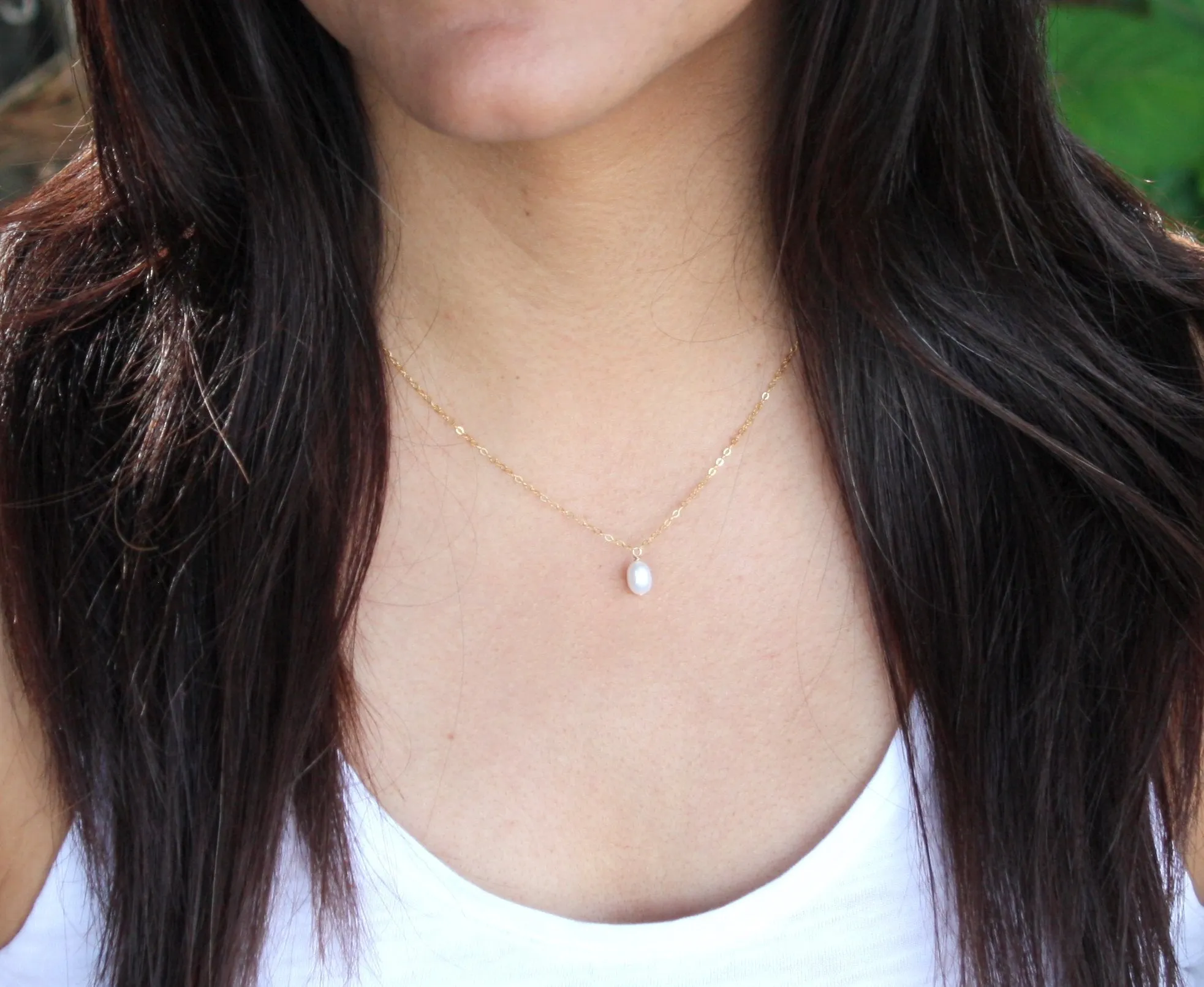 Amethyst Nugget Small Pendant Necklace