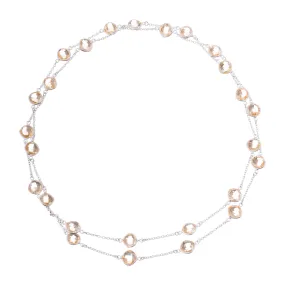 Amora Citrine Necklace, Sterling Silver