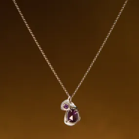 Amulet Necklace in Silver | Amethyst