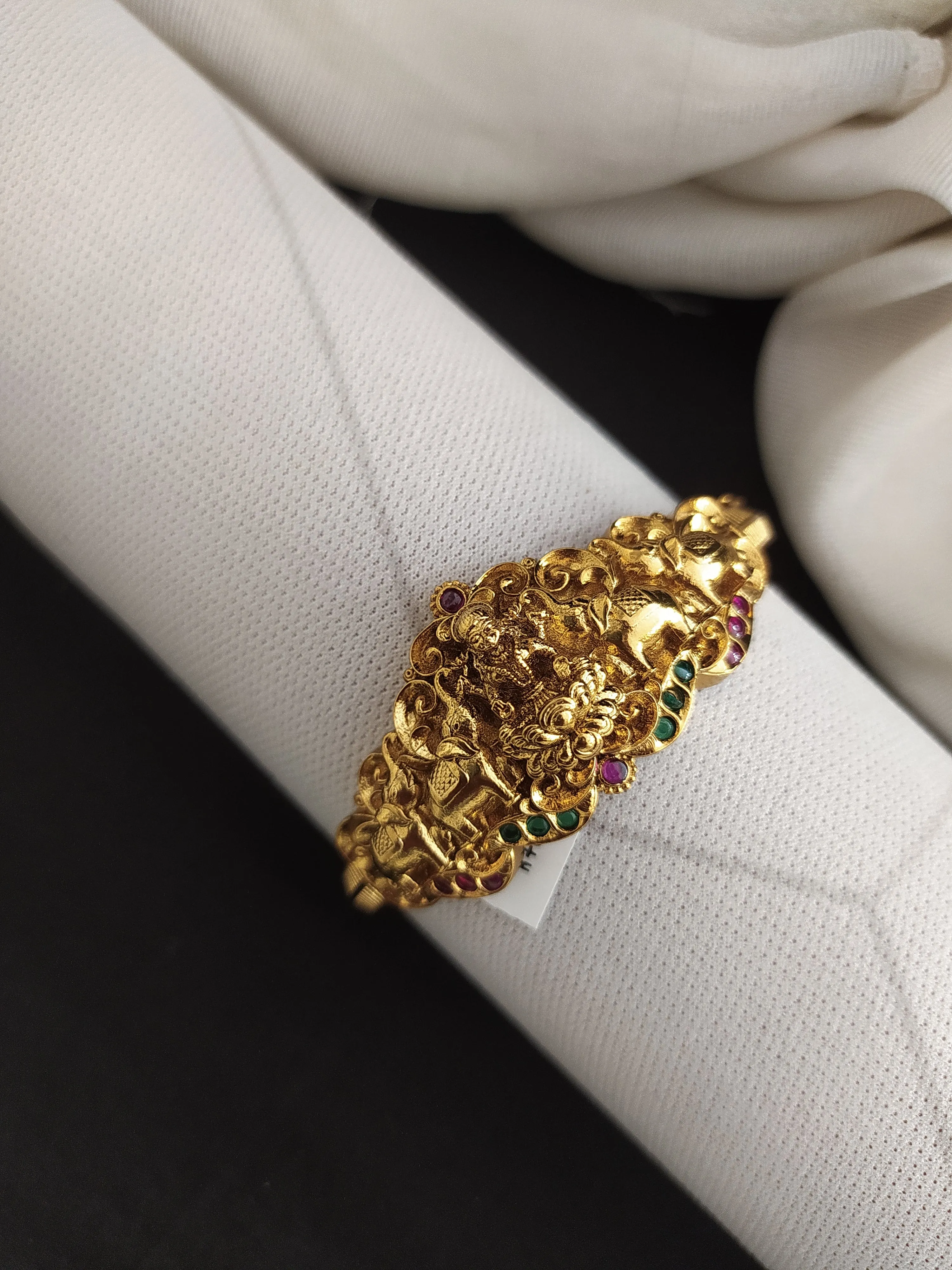 Antique Kada & Bracelet with lord lakshmi