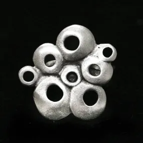 Antique Pewter Pod Adjustable Ring