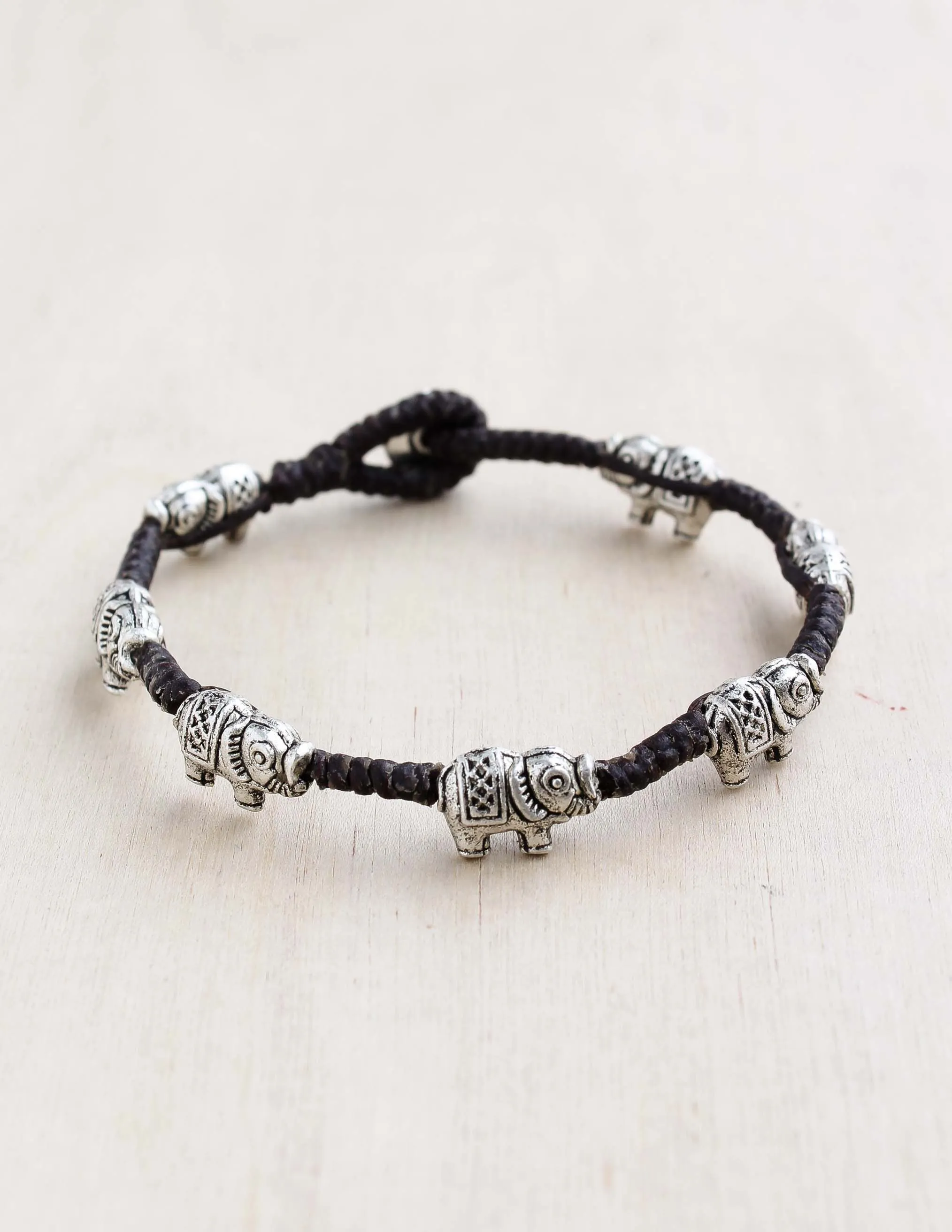 Bali Elephant Alloy Bracelet