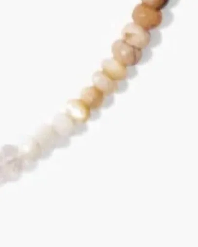 Bezel Wrapped Citrine Hook Necklace in Moonstone | Moonstone