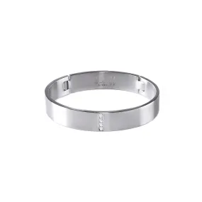 BG223W B.Tiff 4-Stone Wide Bangle Bracelet