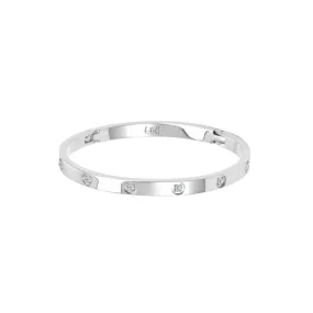BG308WP B.Tiff High Polish 8-Stone Bangle Bracelet