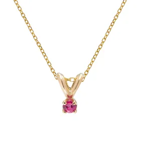 Birthstone Pendant - July Ruby