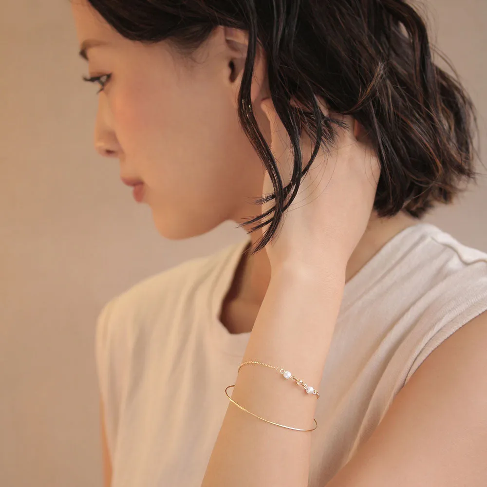 Chain Detail Slim Bangle