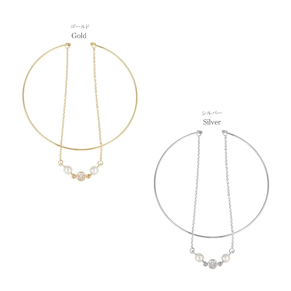 Chain Detail Slim Bangle