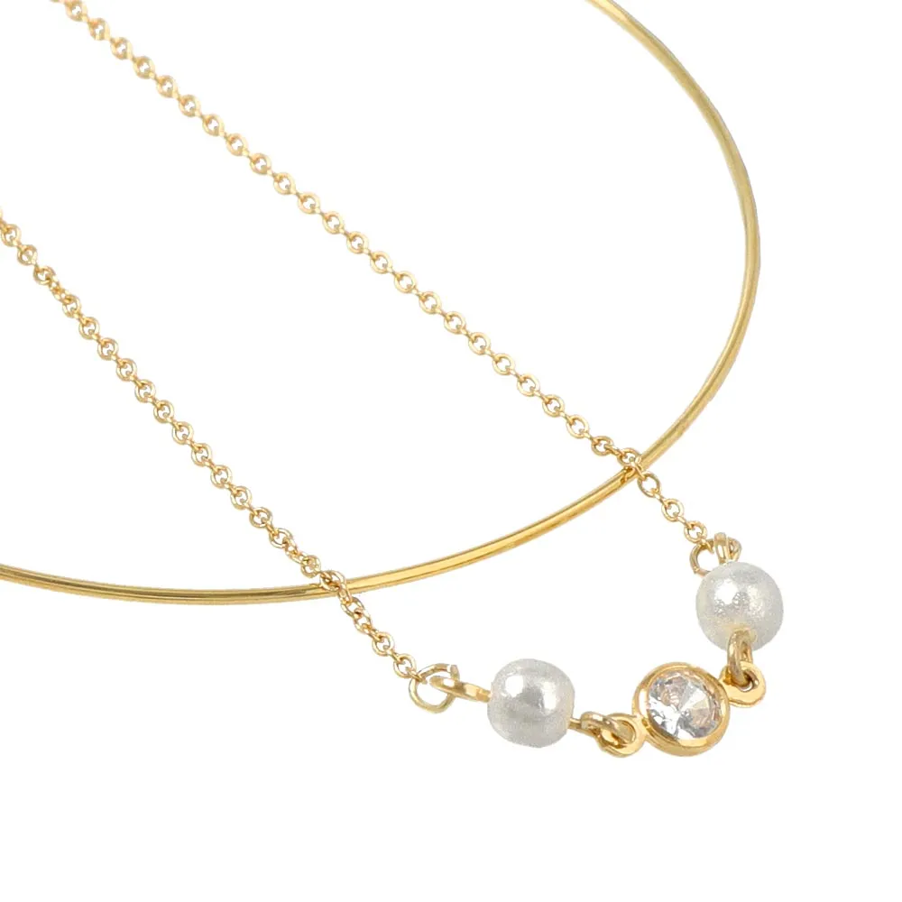 Chain Detail Slim Bangle