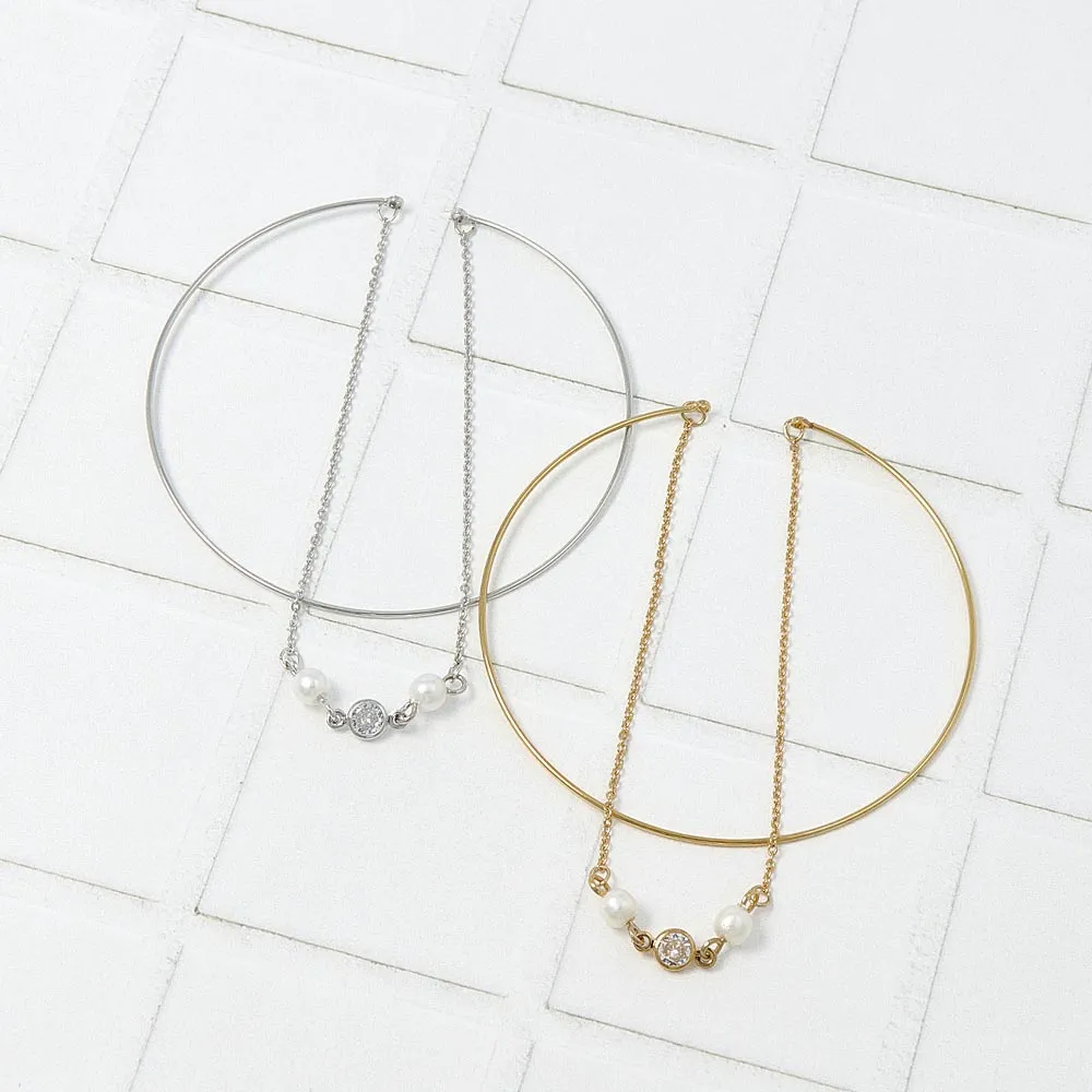 Chain Detail Slim Bangle