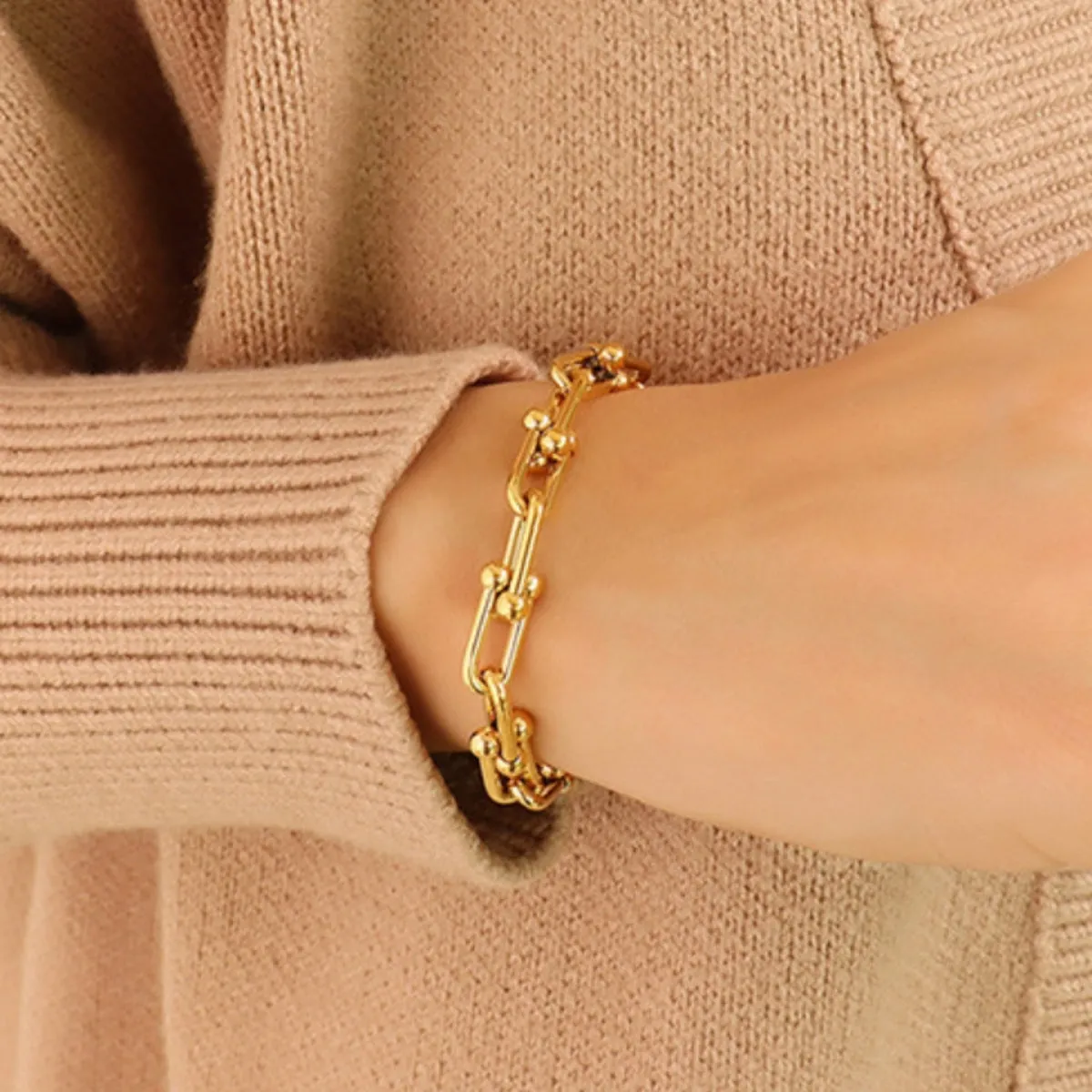 Chunky Chain Titanium Steel Bracelet | Trending Jewelry
