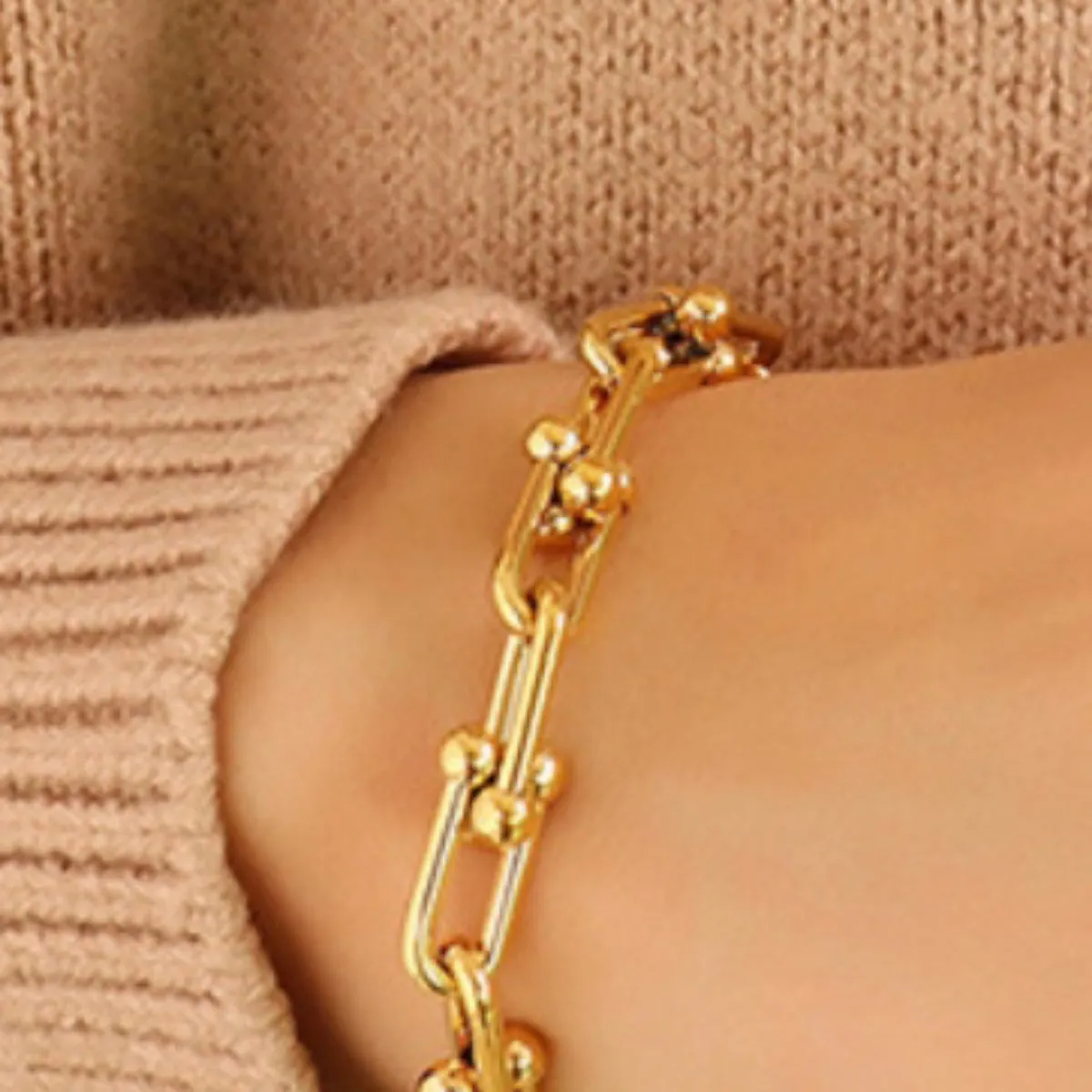 Chunky Chain Titanium Steel Bracelet | Trending Jewelry
