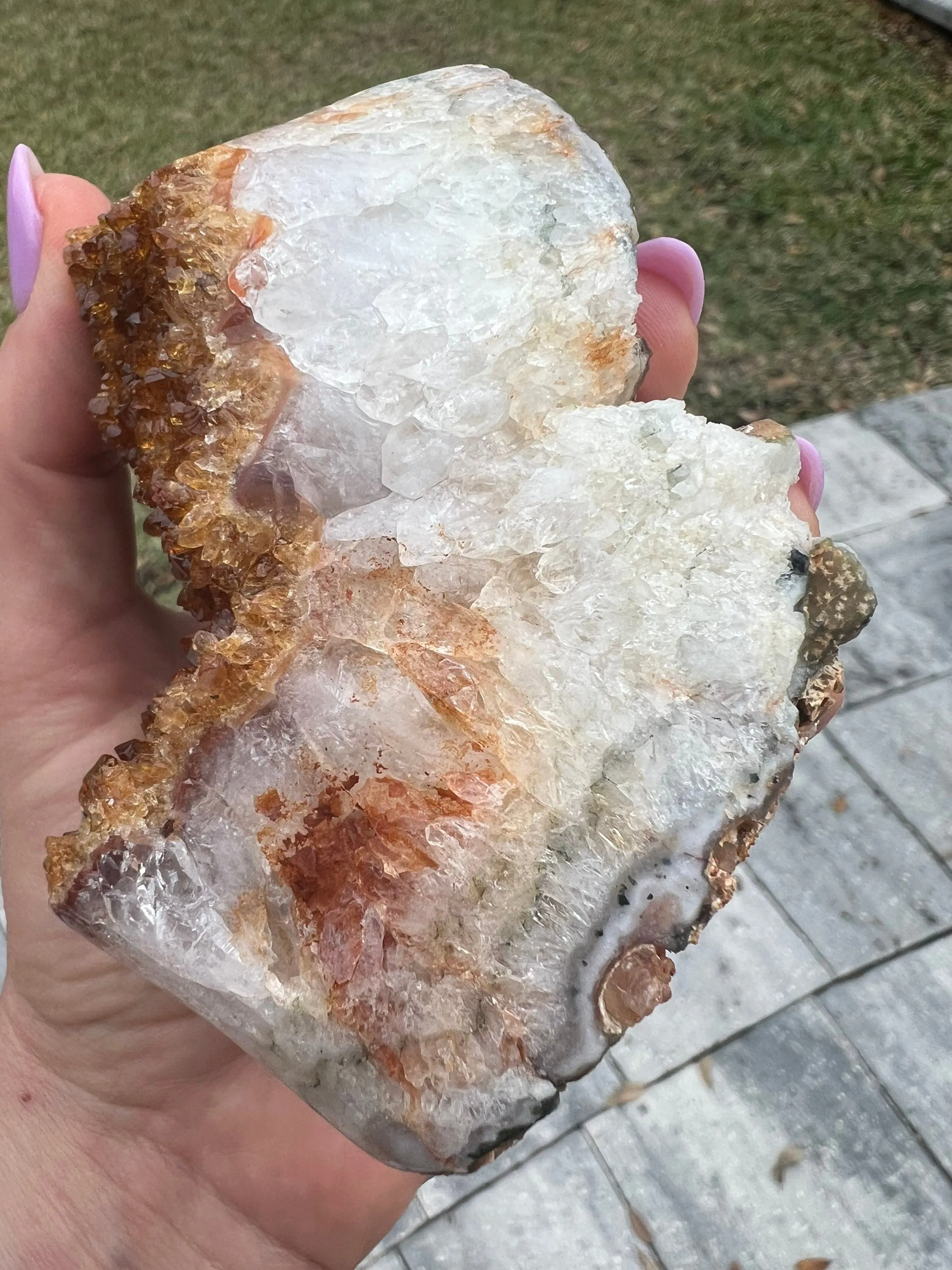 Citrine cluster 1pound 5oz