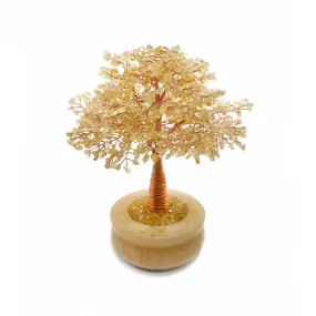 Citrine Copper Tree on Citrine Base